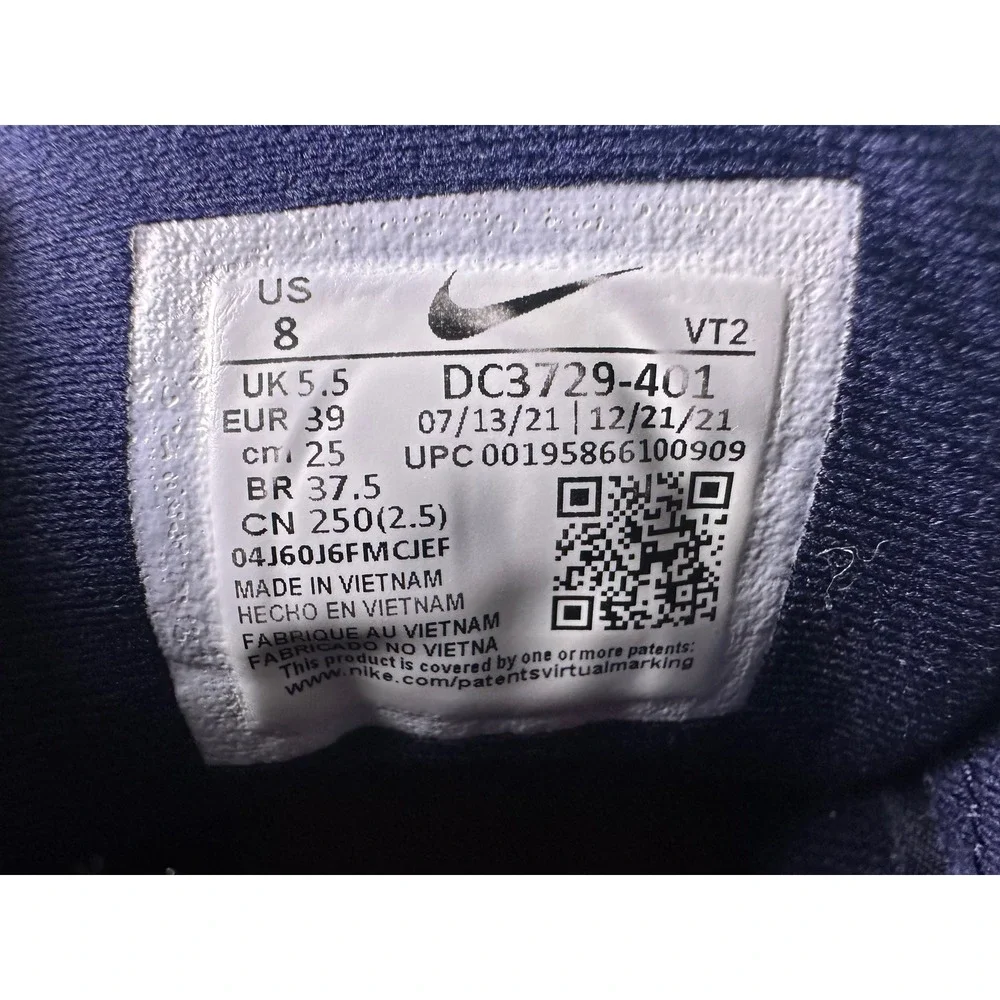 Nike Revolution 6 Running Shoes Women US 8 Blue Pink Athletic Sneaker DC3729-401